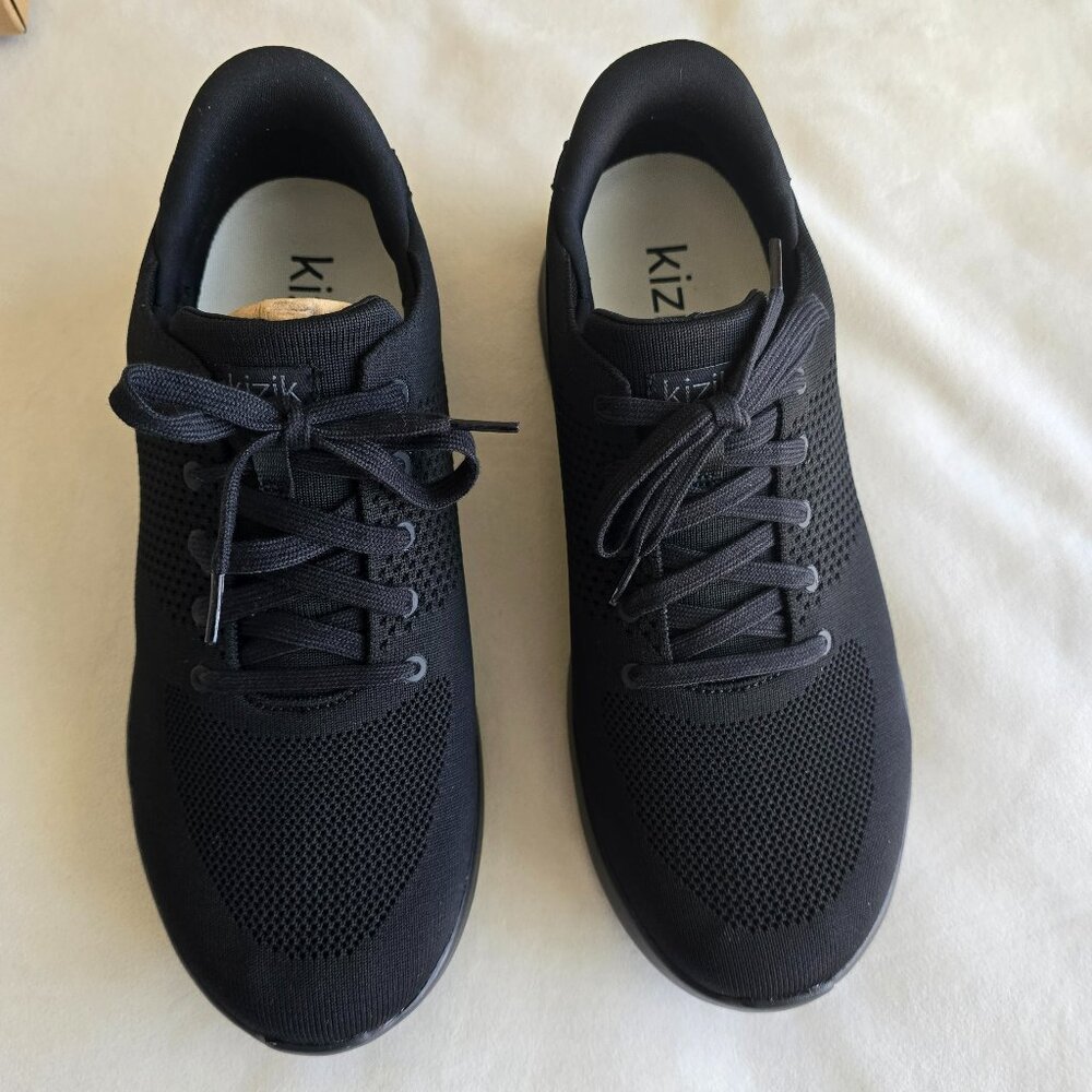 Kizik Lima Black Men's 11.5  Women's 13 X-Wide Hands Free Shoes Sneakers New